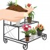 Best Choice Products 3 Tier Metal Plant Stand Decorative Planter Holder Flower Pot Shelf Rack - Black   